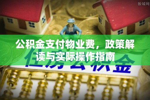 望谟公积金支付物业费，政策解读与实际操作指南