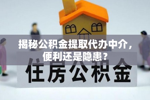 望谟揭秘公积金提取代办中介，便利还是隐患？