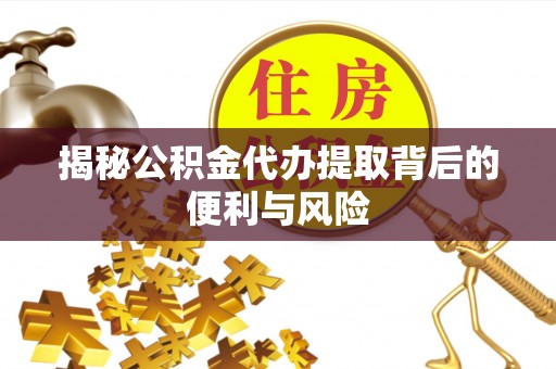 望谟揭秘公积金代办提取背后的便利与风险