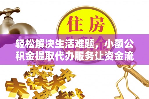 望谟轻松解决生活难题，小额公积金提取代办服务让资金流动更便捷