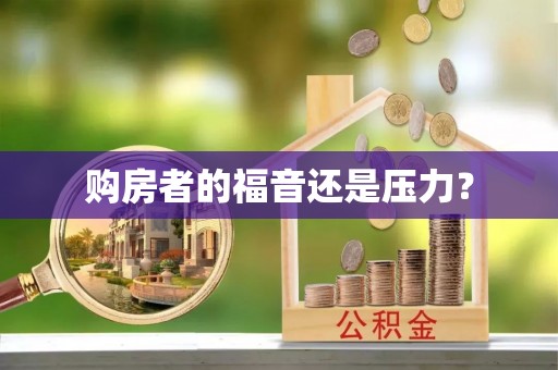 望谟购房者的福音还是压力？