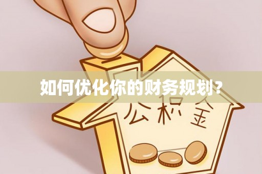 望谟如何优化你的财务规划？