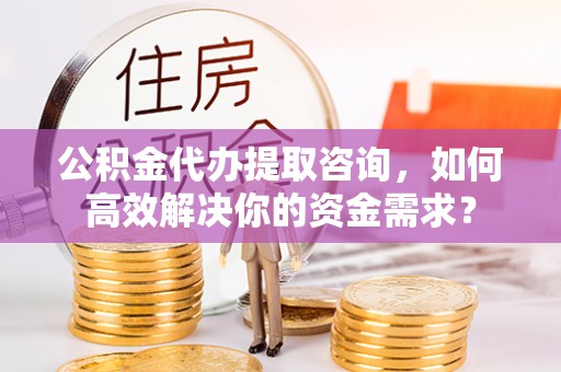 望谟公积金代办提取咨询，如何高效解决你的资金需求？