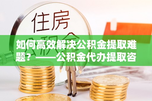 望谟如何高效解决公积金提取难题？——公积金代办提取咨询服务全解析