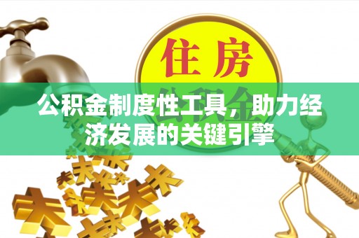 望谟公积金制度性工具，助力经济发展的关键引擎