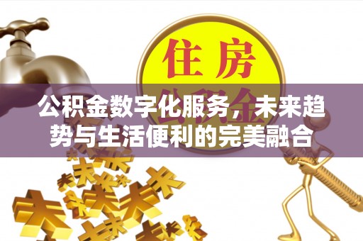 望谟公积金数字化服务，未来趋势与生活便利的完美融合