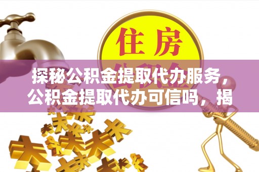 望谟探秘公积金提取代办服务，公积金提取代办可信吗，揭秘真相与选择指南