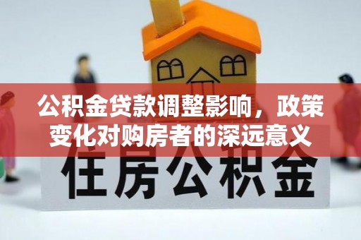 望谟公积金贷款调整影响，政策变化对购房者的深远意义