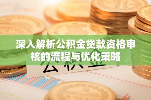 望谟深入解析公积金贷款资格审核的流程与优化策略
