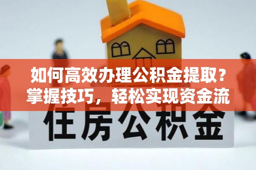 望谟如何高效办理公积金提取？掌握技巧，轻松实现资金流动