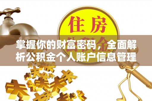 望谟掌握你的财富密码，全面解析公积金个人账户信息管理