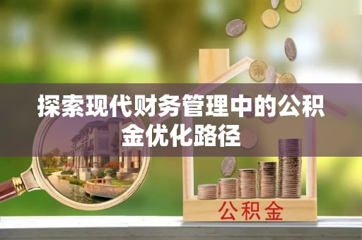 望谟探索现代财务管理中的公积金优化路径