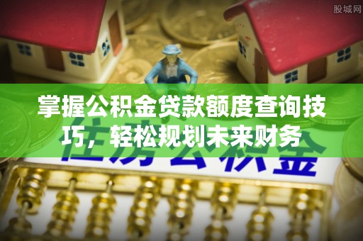 望谟掌握公积金贷款额度查询技巧，轻松规划未来财务