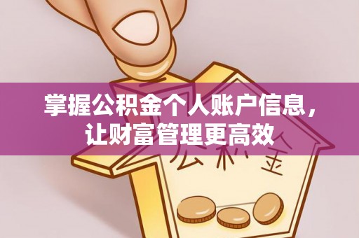望谟掌握公积金个人账户信息，让财富管理更高效
