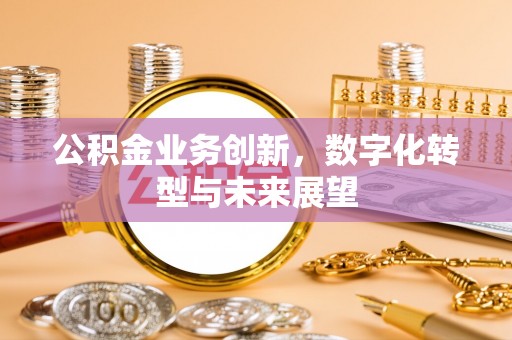 望谟公积金业务创新，数字化转型与未来展望