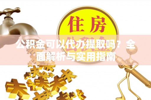 望谟公积金可以代办提取吗？全面解析与实用指南