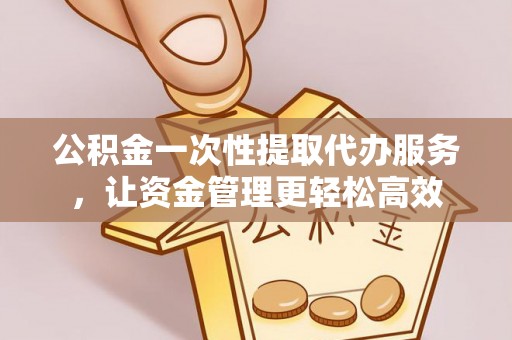 望谟公积金一次性提取代办服务，让资金管理更轻松高效