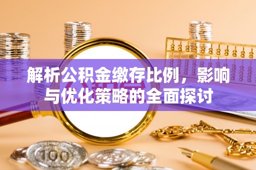 望谟解析公积金缴存比例，影响与优化策略的全面探讨