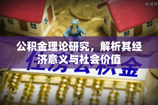 望谟公积金理论研究，解析其经济意义与社会价值