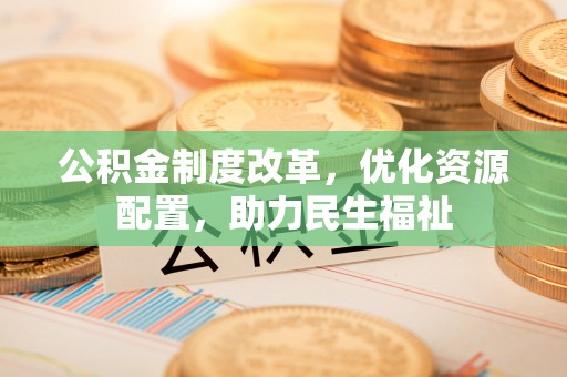 望谟公积金制度改革，优化资源配置，助力民生福祉