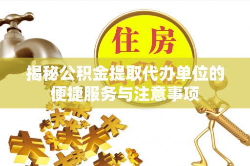 望谟揭秘公积金提取代办单位的便捷服务与注意事项
