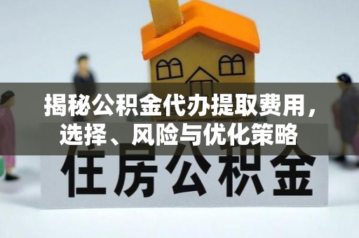 望谟揭秘公积金代办提取费用，选择、风险与优化策略