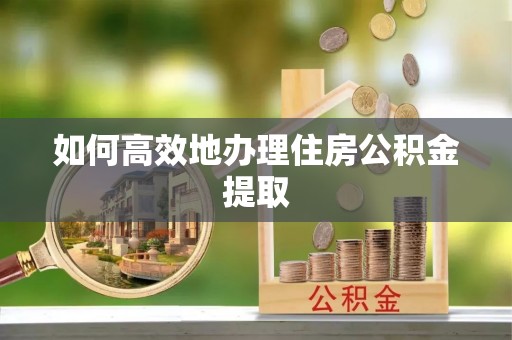 望谟如何高效地办理住房公积金提取