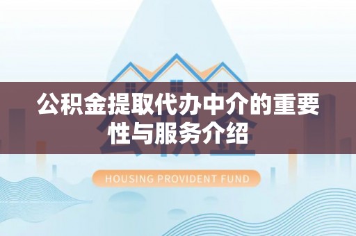 望谟公积金提取代办中介的重要性与服务介绍