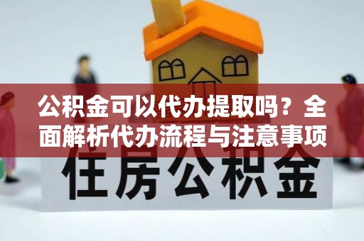 望谟公积金可以代办提取吗？全面解析代办流程与注意事项